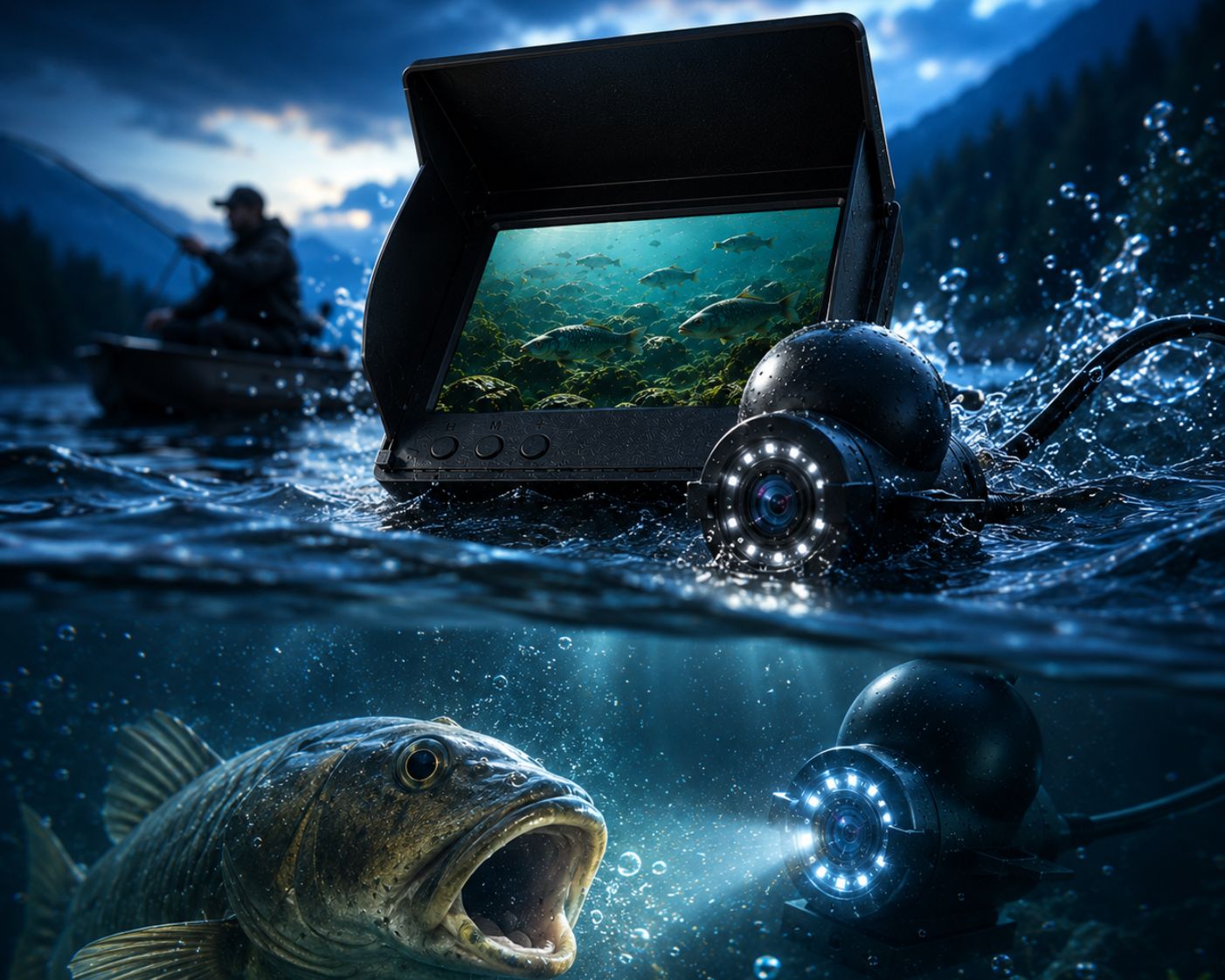 HD水中フィッシングカメラ｜4.3インチIPSモニター・赤外線ナイトビジョン搭載
